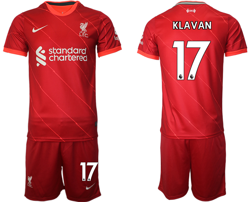 Men 2021-2022 Club Liverpool home red #17 Soccer Jersey->chelsea jersey->Soccer Club Jersey